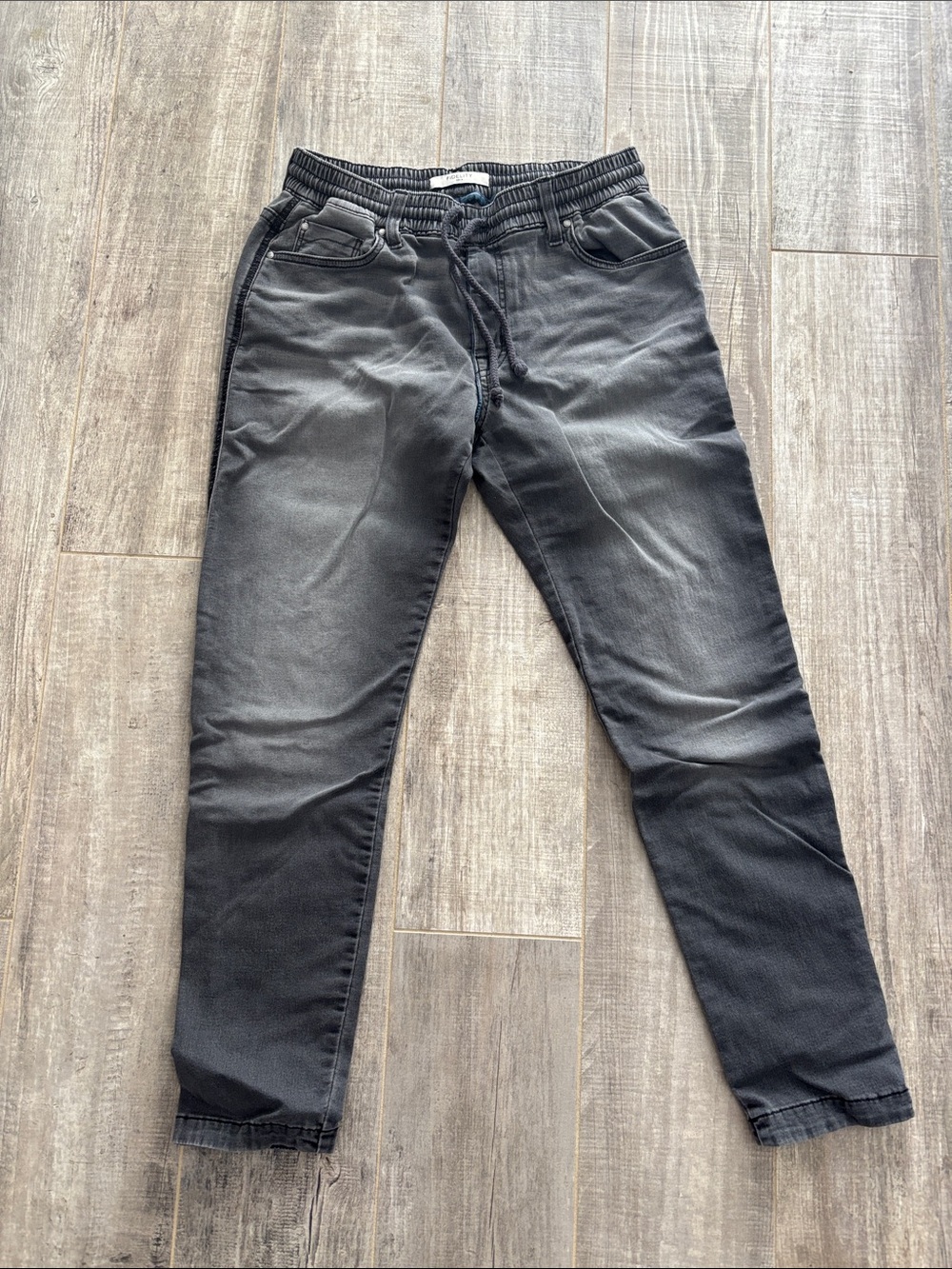 Fidelity Denim Women's Washed Black Slim Straight Jeans